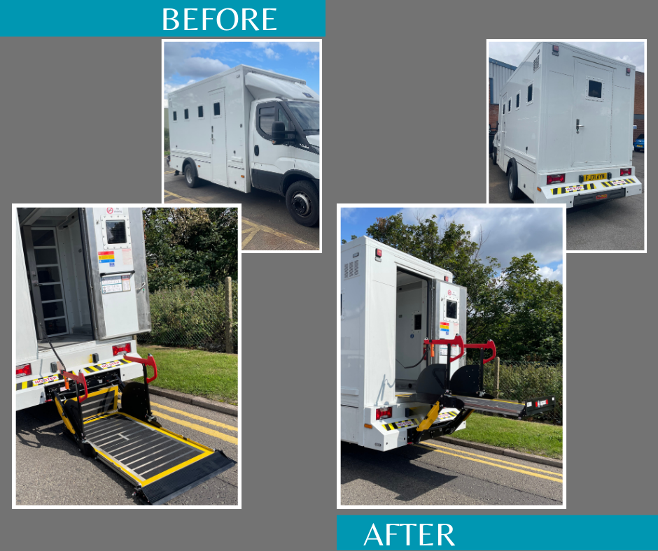 Access Lift for Prison Vehicle